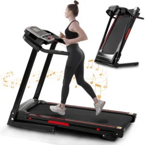 Portable Folding Treadmill for Home 3.5HP with Incline 12 Preset Programs Running Machine Exercise Equipment