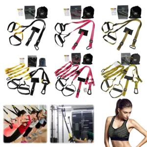 Suspension Trainer System Resistance Trainer Fitness Straps Multi-Function Bodyweight Resistance Bands for Full Body Workout